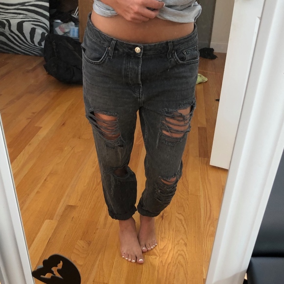 Cropped TopShop Boyfriend Jeans - Picture 3 of 4
